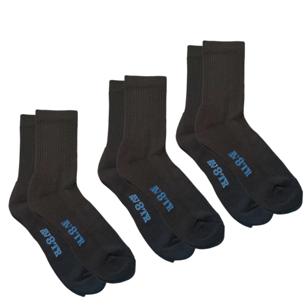 AV8TR Coolmax Crew Socks - SIZE 7-11 - BLUE LINE