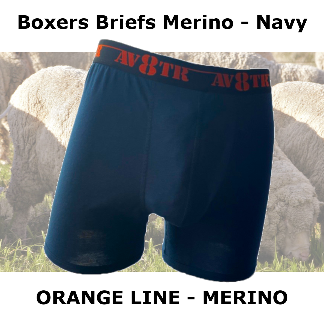 AV8TR MODAL/MERINO men’s boxer briefs - ORANGE LINE