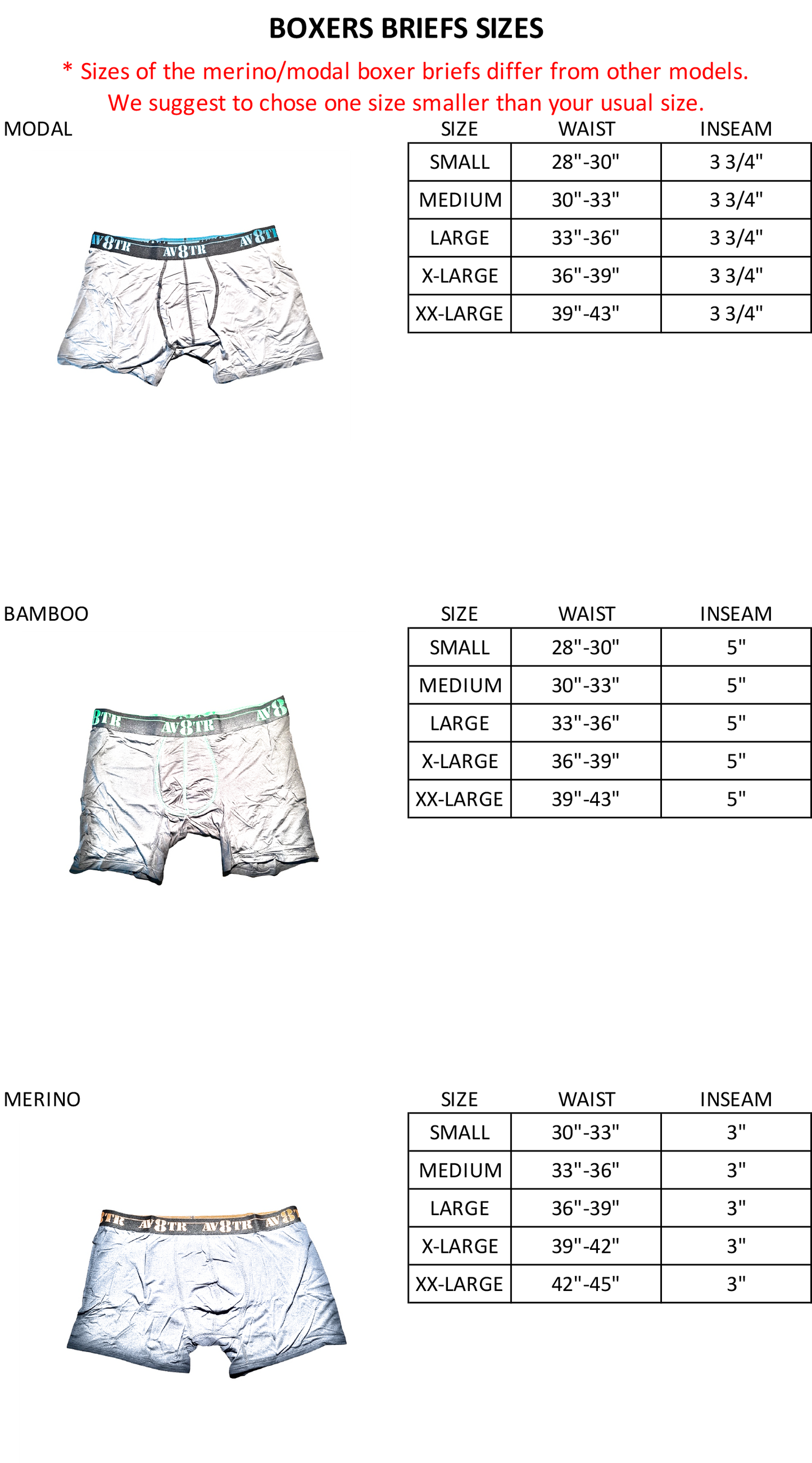 AV8TR Bamboo men’s boxer briefs - GREEN LINE